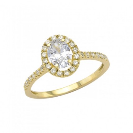 Δαχτυλίδι Χρυσό 14K (RI452 - SR104)